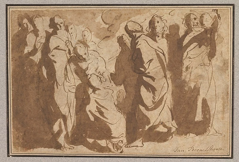 Disegno - Cristo guarisce il paralitico, Metropolitan Museum of Art